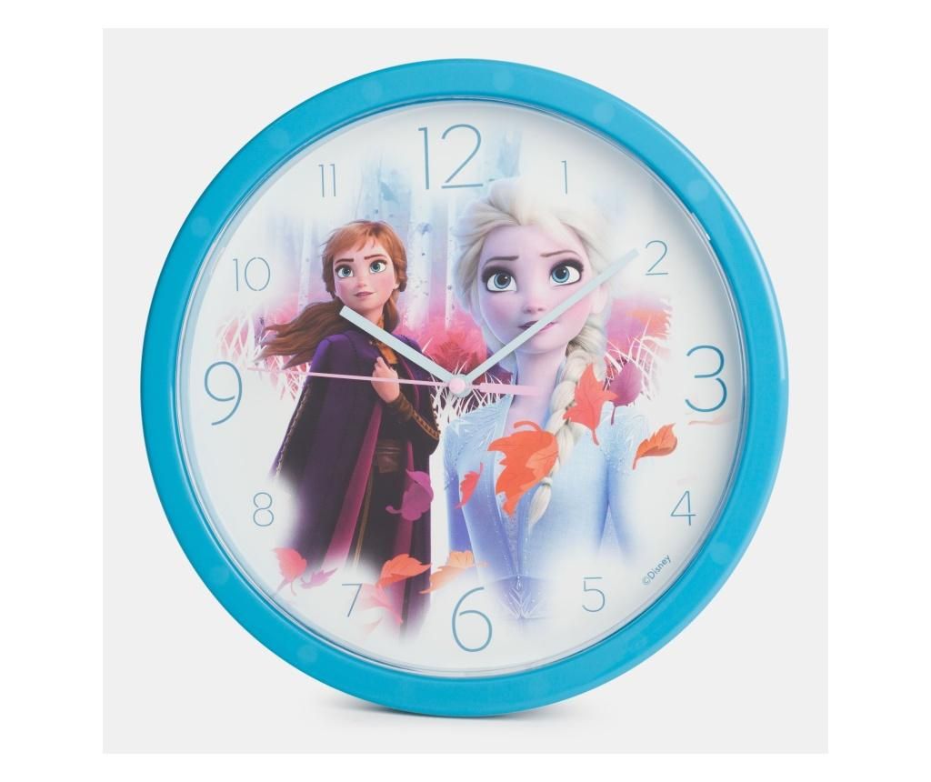 Ceas de perete Frozen, plastic, 25x25x3 cm - Frozen, Multicolor