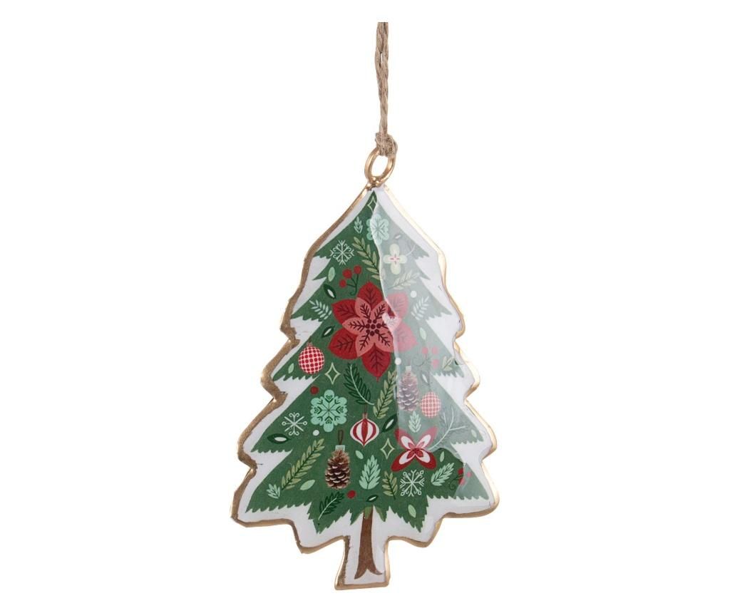 Set 4 decoratiuni suspendabile de Craciun Winter dream - Bizzotto, Verde