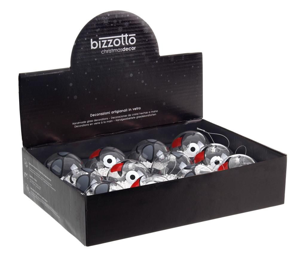 Set 12 globuri decorative de Craciun Winter dream - Bizzotto, Multicolor