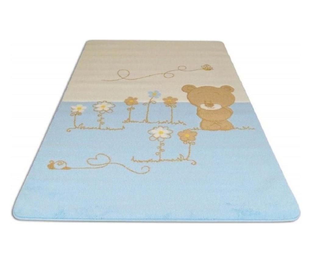 Covor copii baby Set Shy Bear Albastru 120 x 180 cm - Chilai