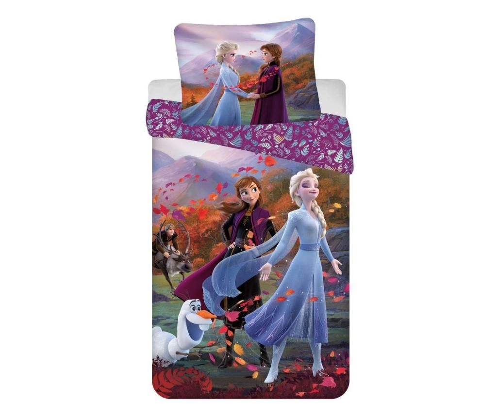 Set de pat Single Disney – Princess, Frozen, bumbacDensitatea materialului: 110Tip bumbac: ranforce, multicolor – Disney – Princess, Multicolor Disney - Princess imagine 2022