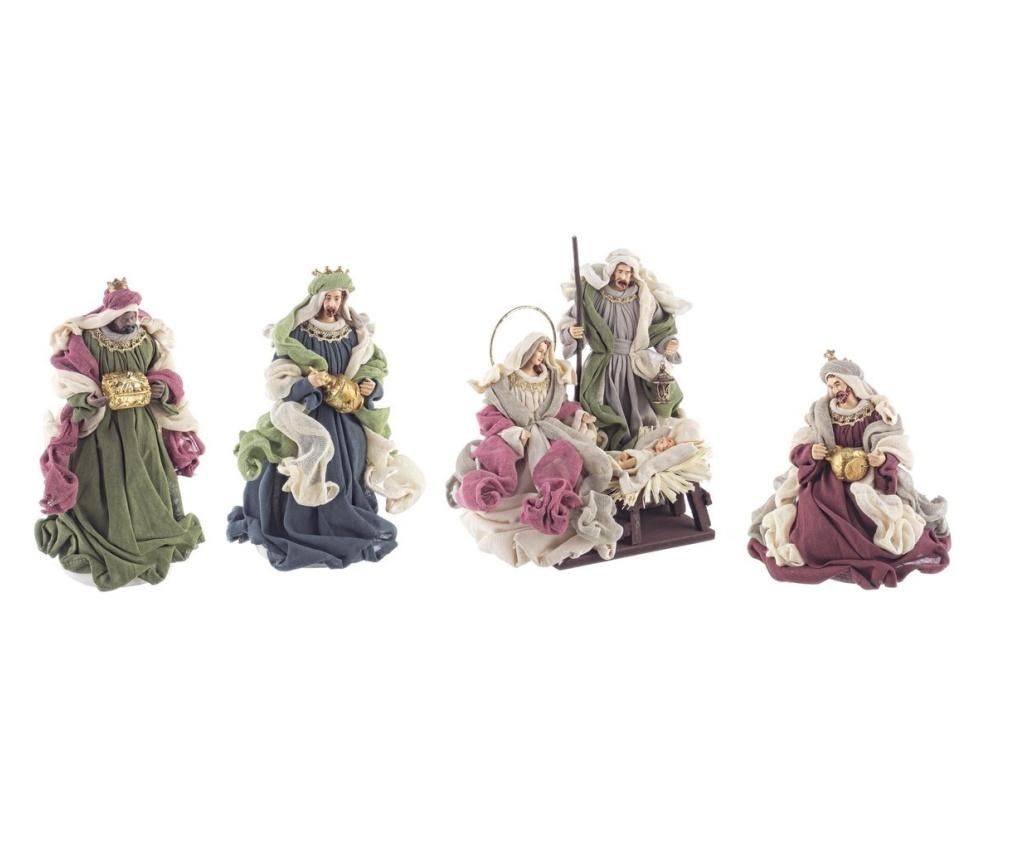 Set 6 figurine religioase Nasterea Domnului 23x18x28 cm 13x13x25 cm - Bizzotto