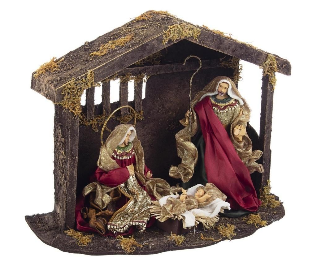 Figurine religioase din polirasina si textil Baroque 36x18x27 cm - Bizzotto