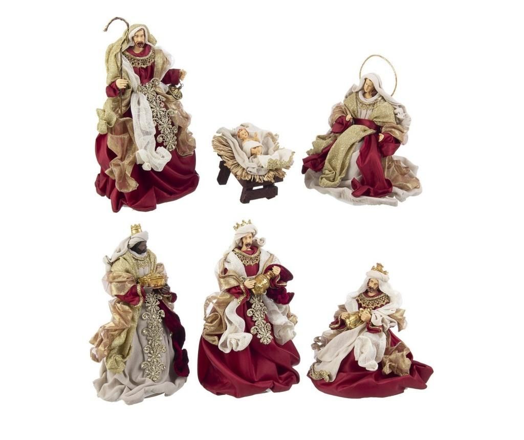 Set 6 figurine religioase Nasterea Domnului 20x18x25 cm 18x18x20 cm 15x15x28h - Bizzotto