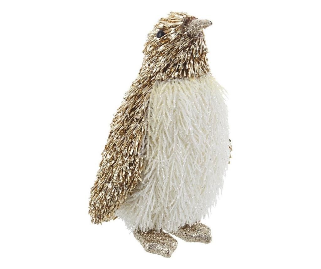Figurina Pinguin alb maro 12x11x20 cm - Bizzotto