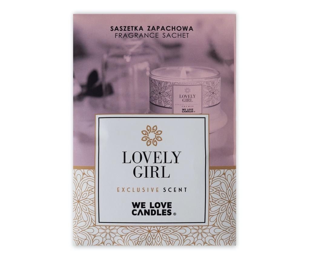 Saculet parfumat We Love Candles, Lovely girl, 18x12x1 cm – We Love Candles, Roz vivre.ro imagine 2022