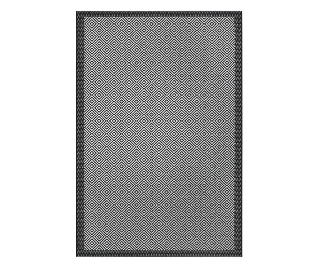 Covor modern & geometric flat, negru Flat 160×230 cm – White Label vivre.ro imagine 2022
