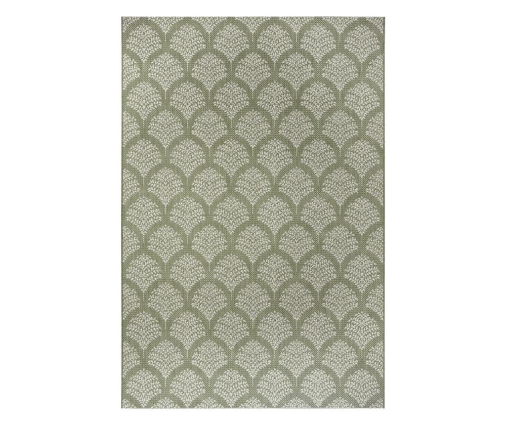 Covor modern & geometric flat, verde/crem Flat 160×230 cm – White Label, Verde vivre.ro imagine 2022