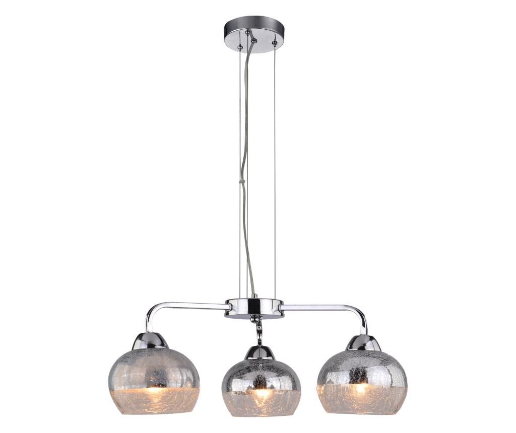 Lustra Candellux Lighting, Cromina, sticla, 55x45x115 cm - Candellux Lighting, Gri & Argintiu