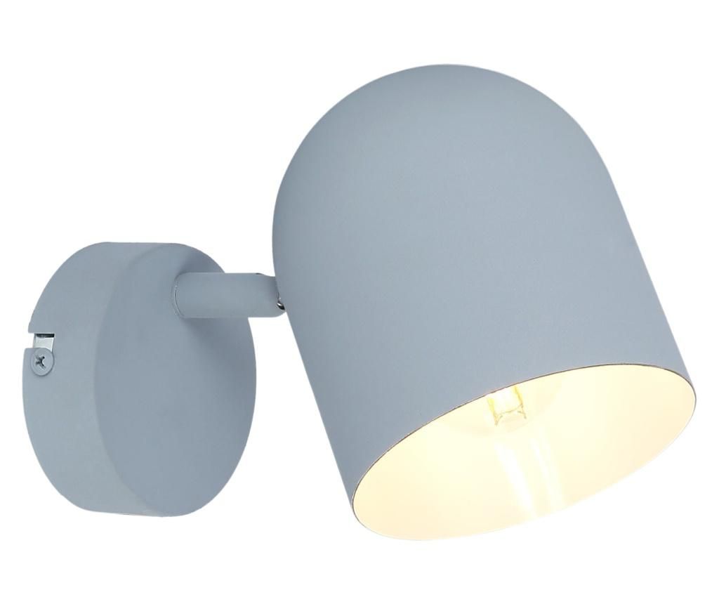 Aplica de perete Candellux Lighting, Azuro Grey, otel, gri, 12x18x10 cm – Candellux Lighting, Gri & Argintiu Candellux Lighting imagine noua 2022