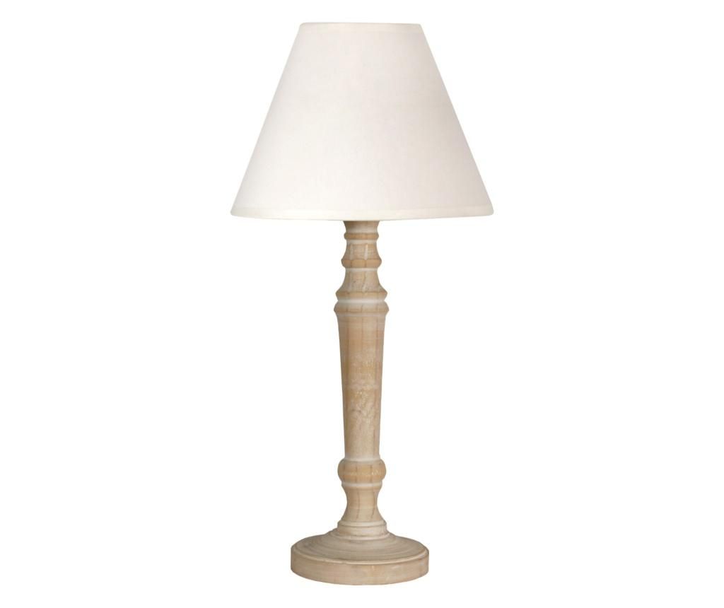 Veioza Candellux Lighting, Soft White, lemn de foioase, 20x20x42 cm - Candellux Lighting, Alb