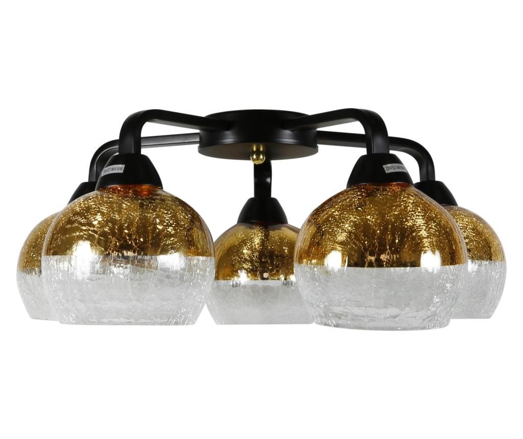 Lustra Candellux Lighting, Cromina Fifth Gold, sticla, 55x55x25 cm - Candellux Lighting, Galben & Auriu