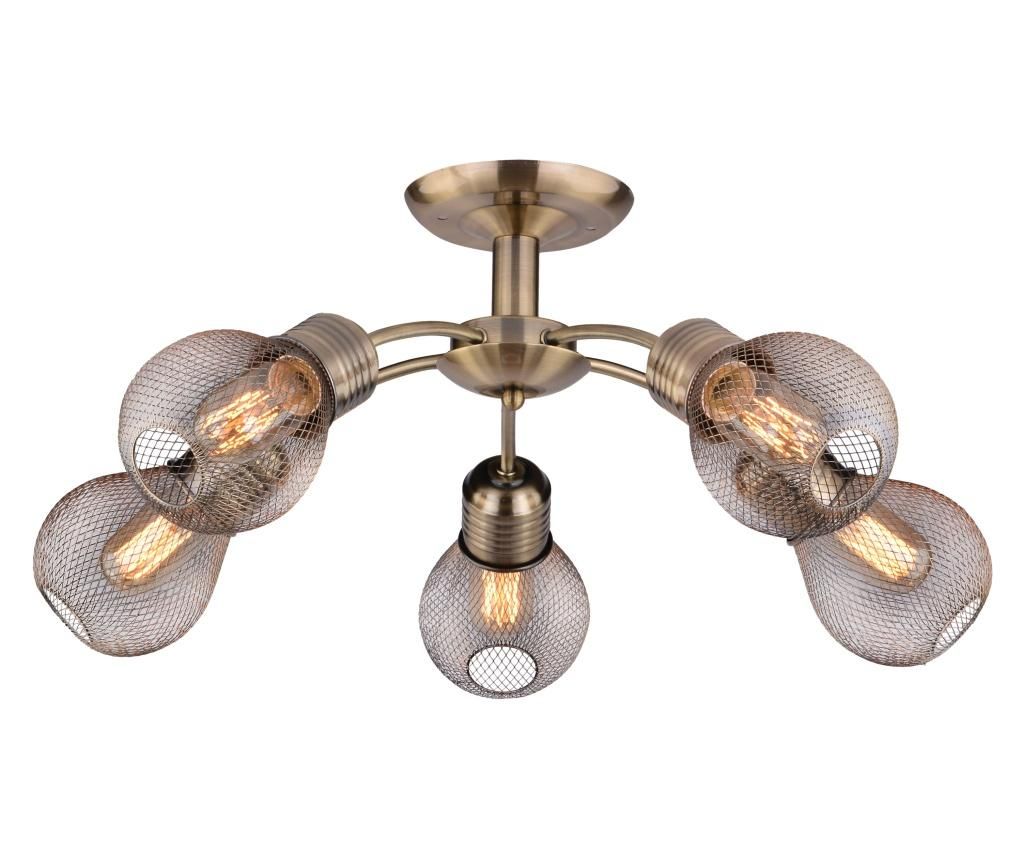 Lustra Candellux Lighting, Gliva Fifth, metal, 62x62x20 cm - Candellux Lighting, Gri & Argintiu