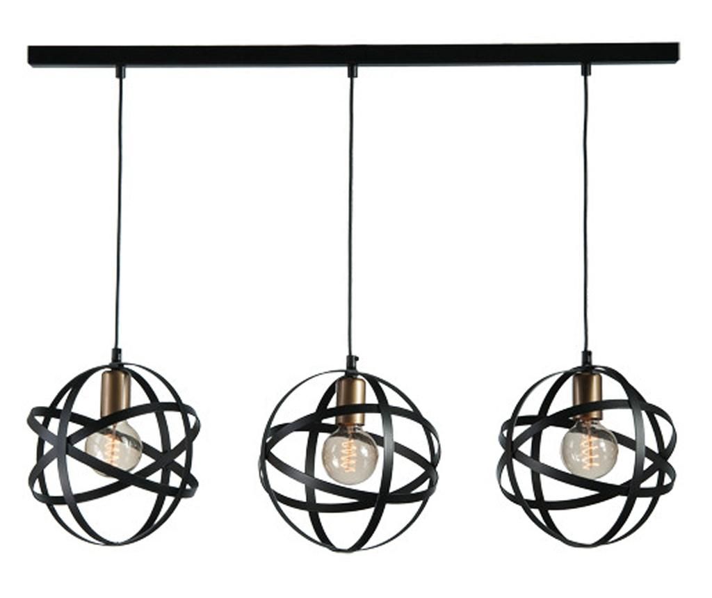 Lustra Cojom, Trisfera 3x60W, E27, 220V, metal, culoare neagra - Cojom