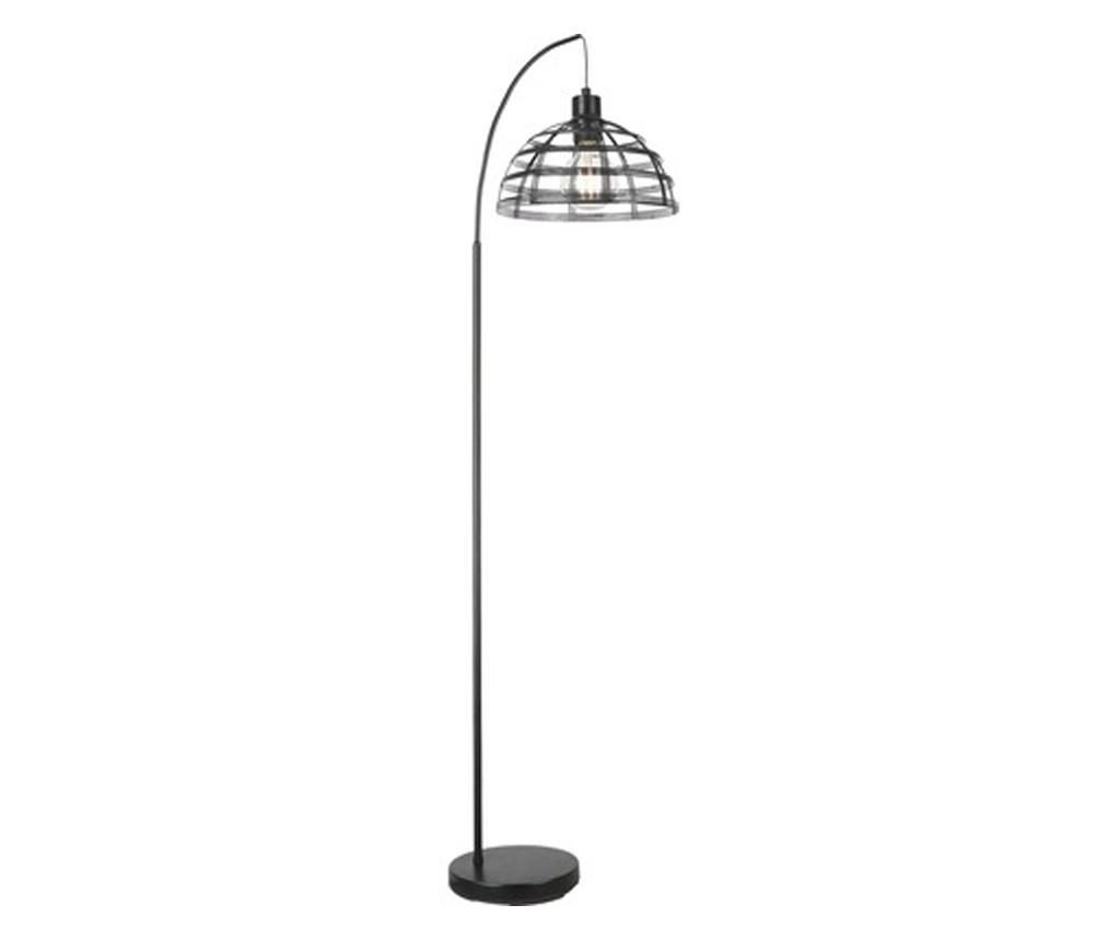 Lampadar Just E27 max. 1x40W, negru Klausen, Pe noptiera, Metal /sticla - Klausen