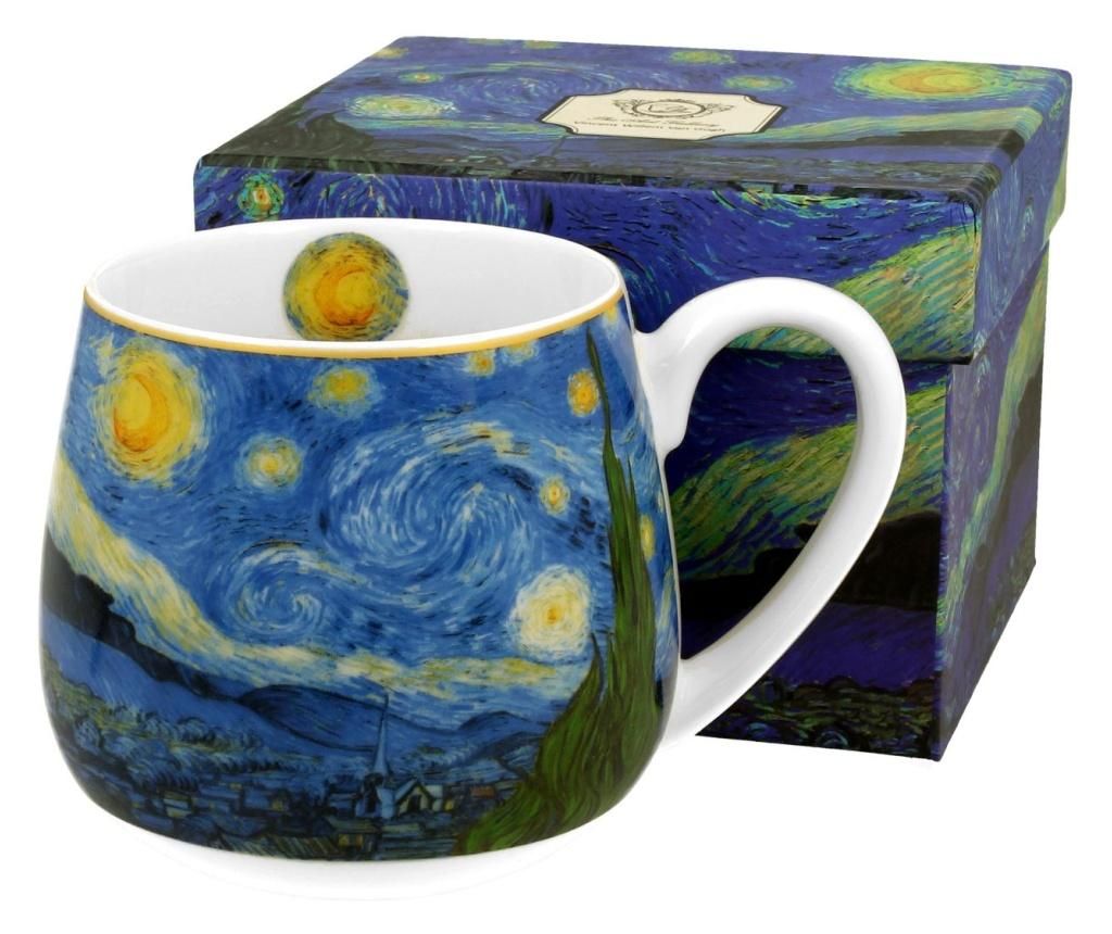 Cana Duo, Vincent Van Gogh – Starry Night, portelan, multicolor, 430 ml – DUO, Multicolor DUO imagine 2022 caserolepolistiren.ro