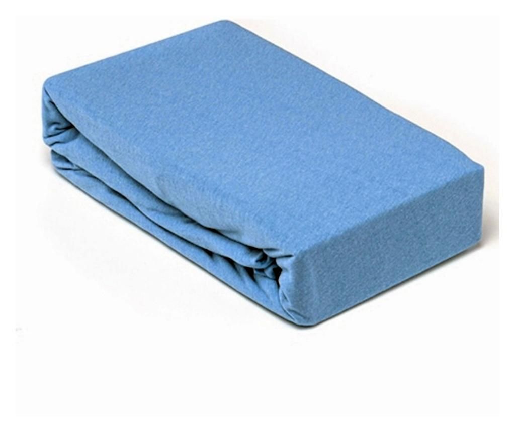 Set husa de pat bumbac 2 fete de perna albastru 160×200 – Patone, Albastru Patone imagine 2022