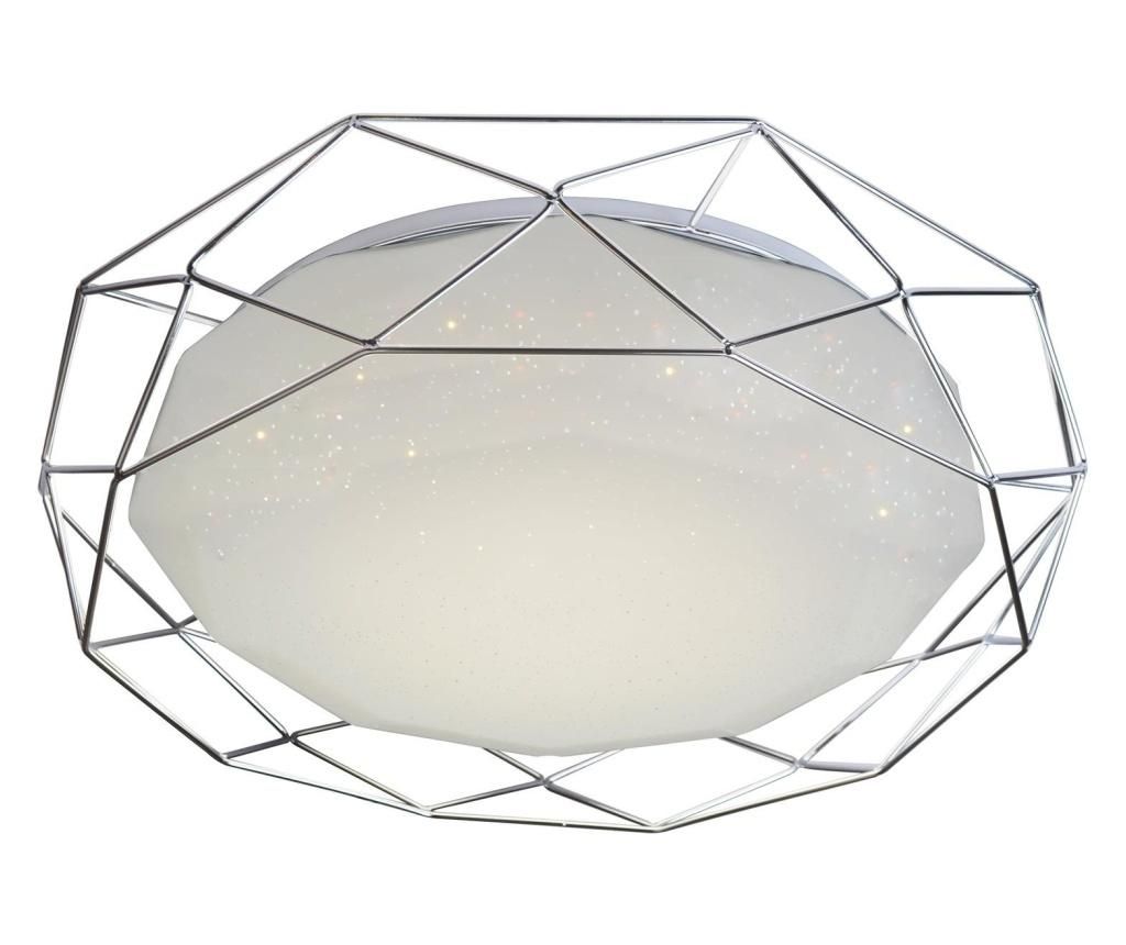 Plafoniera Candellux Lighting, Sven Chrome, otel, gri argintiu, 43x43x8 cm – Candellux Lighting, Alb Candellux Lighting