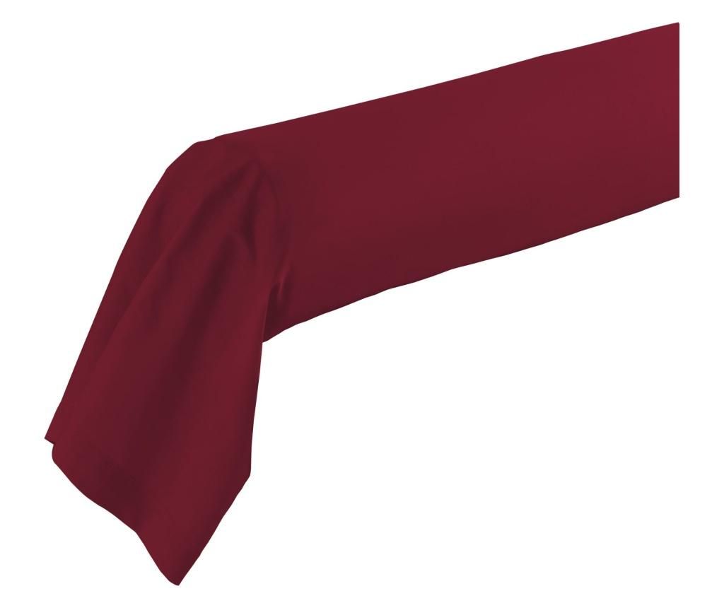 Husa pentru perna Bolster 85×185 cm – douceur d’intérieur, Rosu douceur d'intérieur