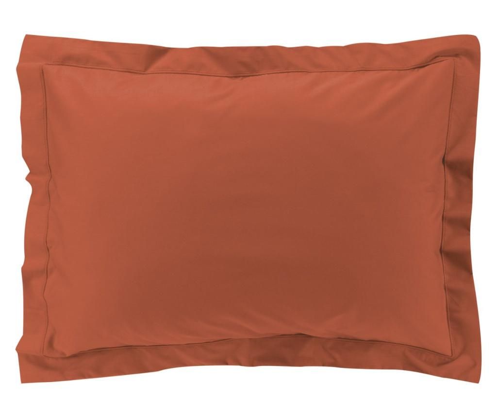 Fata de perna Douceur D'intérieur, bumbac mercerizat, 50x70 cm, rosu teracota - douceur d'intérieur, Portocaliu
