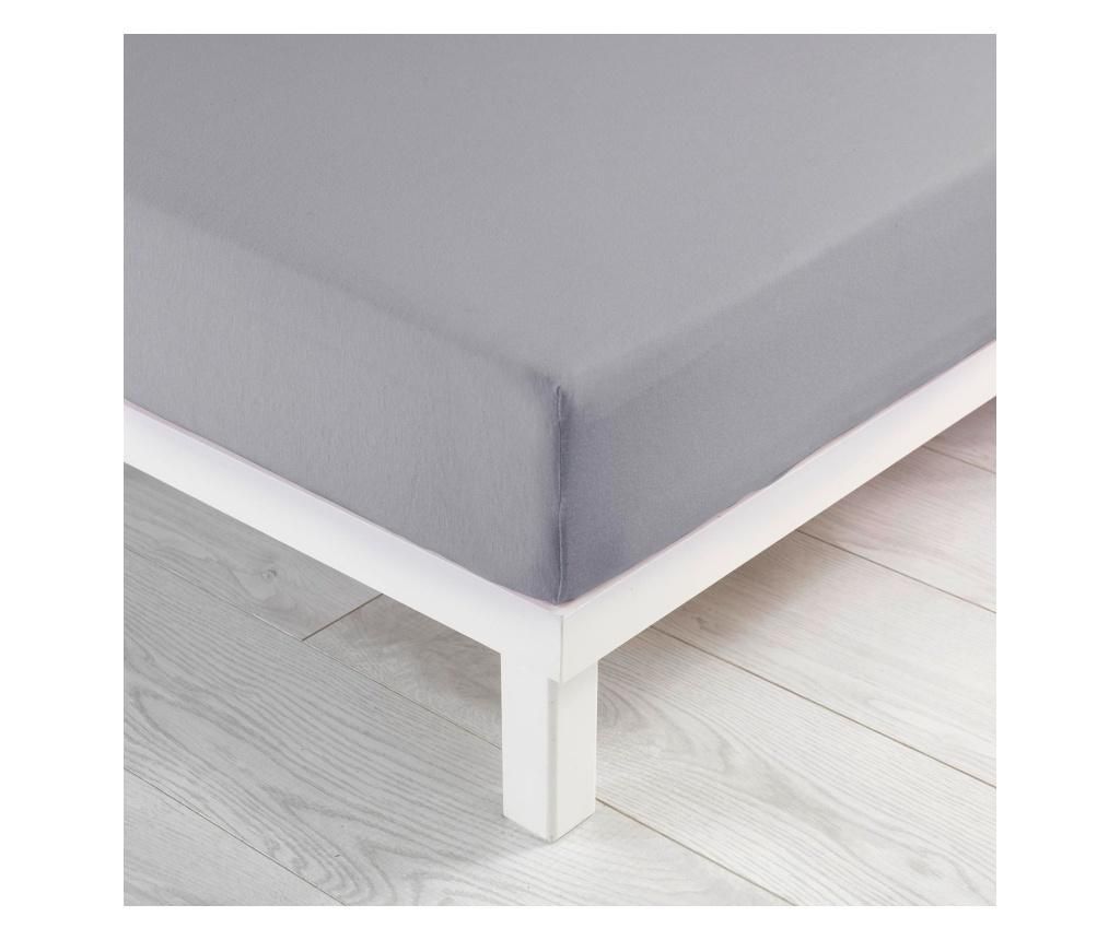 Cearsaf de pat cu elastic 90×190 cm – douceur d’intérieur, Gri & Argintiu douceur d'intérieur