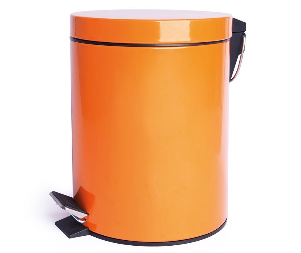 Cos de gunoi cu capac si pedala Complete Orange 5 L - Excelsa, Portocaliu de la Excelsa