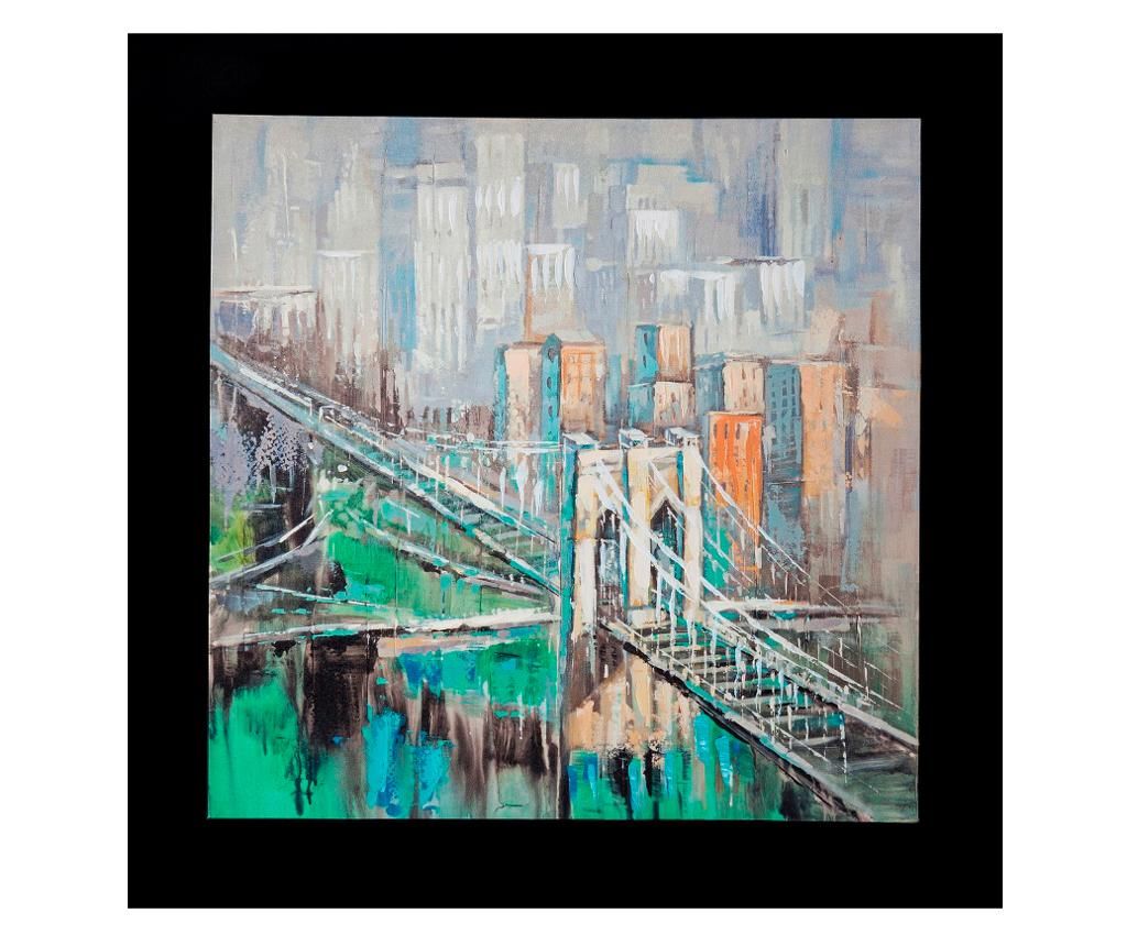 Tablou City Bridge 60x60 cm - Eurofirany, Multicolor Tablou City Bridge 60x60 cm - Eurofirany, Multicolor