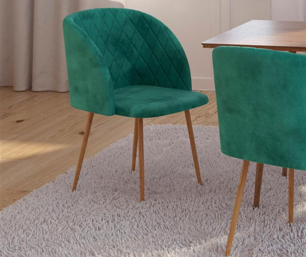 Chair Makro Green Velvet Vivre Eu